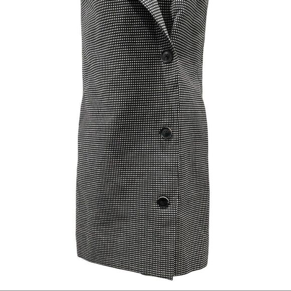 pearl by Lela Rose Sleeveless Checked Double Breasted Sheath Dress Sz 6 - Picture 3 of 15